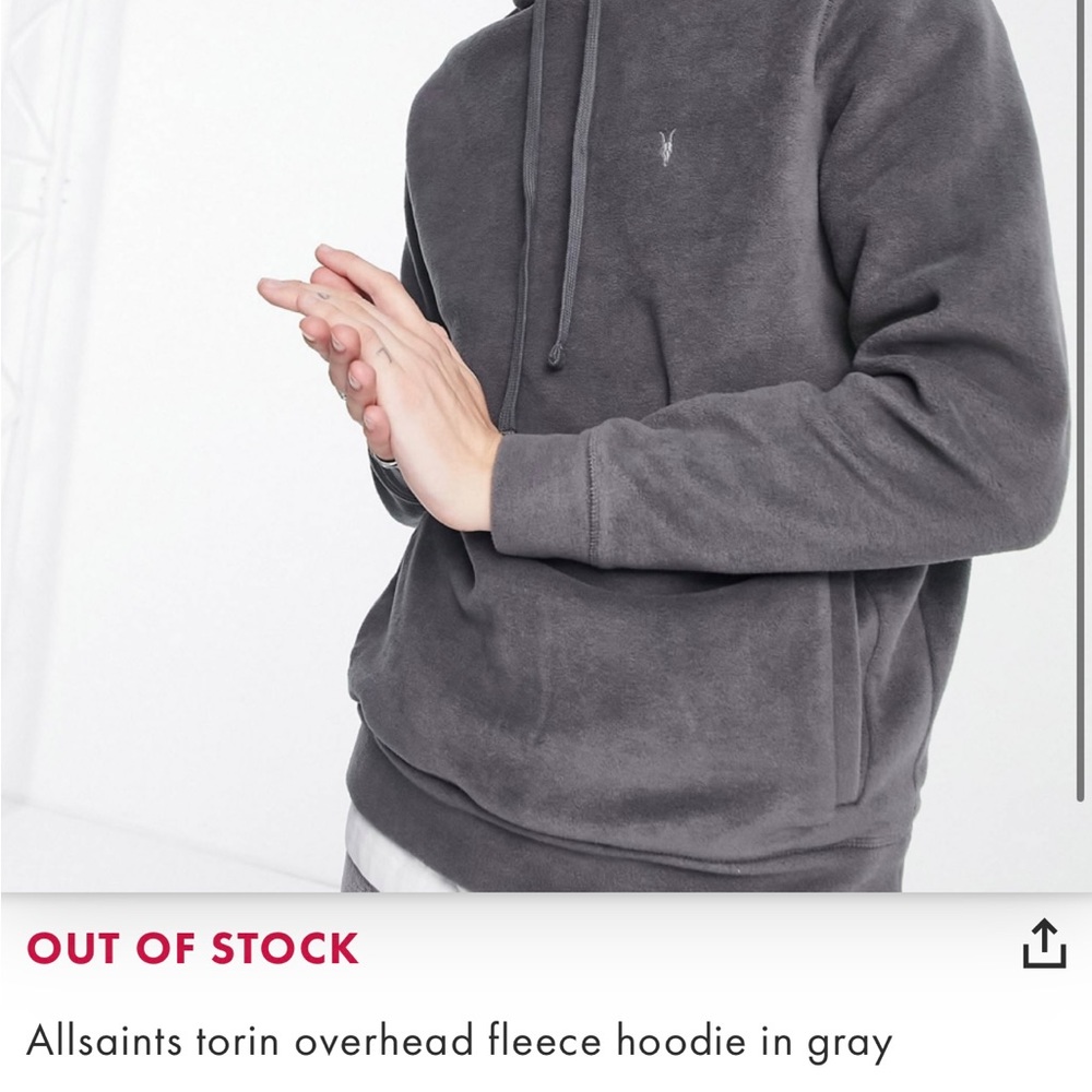 Allsaints Torin Fleece Hoodie